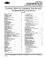 Предварительный просмотр 1 страницы Carrier 48PG24 Controls, Start-Up, Operation, Service And Troubleshooting Instructions