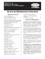 Preview for 1 page of Carrier 48TC 17 Series Service And Maintenance Instructions