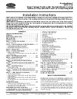 Preview for 1 page of Carrier 48TC D/E17 Series Installation Instructions Manual