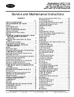 Preview for 1 page of Carrier 48TC series Service And Maintenance Instructions