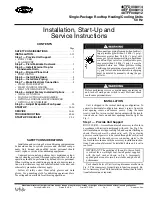 Carrier 48TFD008 Installation And Service Instructions Manual preview