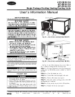 Preview for 1 page of Carrier 48TJD005 User'S Information Manual