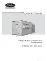 Preview for 1 page of Carrier 48UA-UH 135 Installation, Operation And Maintenance Instructions