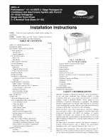 Предварительный просмотр 1 страницы Carrier 48VG-A Installation Instructions Manual