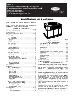 Preview for 1 page of Carrier 48VL-A Installation Instructions Manual