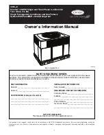 Carrier 48VL C Series Owner'S Information Manual preview