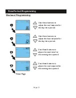 Preview for 14 page of Carrier 5+2 DAY PROGRAMMABLEDIGITAL THERMOSTAT Owner'S Manual