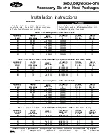 Preview for 1 page of Carrier 50DK034 Installation Instructions Manual