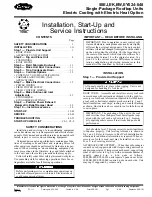 Preview for 1 page of Carrier 50EJ Installation, Start-Up And Service Instructions Manual