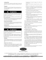 Preview for 4 page of Carrier 50EZ Owner'S Information Manual