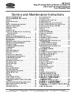 Carrier 50FC A04 Series Service And Maintenance Instructions предпросмотр