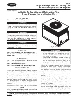 Preview for 1 page of Carrier 50GL Series Manual To Operating And Maintaining