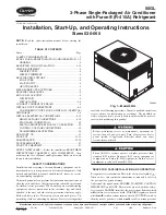 Preview for 1 page of Carrier 50GL030 Installation, Start-Up, And Operating Instructions Manual