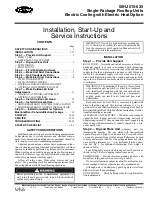 Carrier 50HJ015-025 Installation, Start-Up And Service Instructions Manual preview