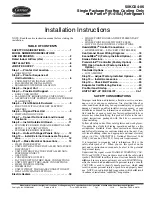 Carrier 50KC*A/B0 Series Installation Instructions Manual preview