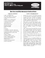 Preview for 1 page of Carrier 50LC 07 Service And Maintenance Instructions