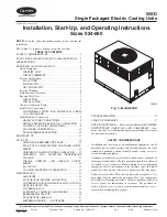 Preview for 1 page of Carrier 50SD Install And Operation Instructions