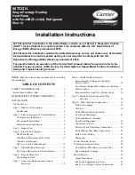 Preview for 1 page of Carrier 50TCQD Installation Instructions Manual