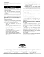 Preview for 4 page of Carrier 50VL Series Owner'S Information Manual