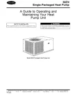 Предварительный просмотр 1 страницы Carrier 50ZH Series Manual To Operating And Maintaining