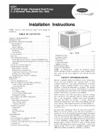 Preview for 1 page of Carrier 50ZH024 Installation Instructions Manual