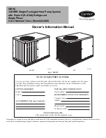 Carrier 50ZHC Owner'S Information Manual preview