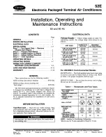 Carrier 52E Installation, Operating And Maintenance Instructions предпросмотр