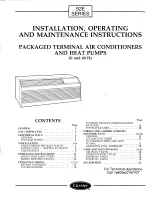 Preview for 1 page of Carrier 52EE Installation, Operation And Maintenance Instructions