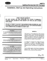 Carrier 58BTA Installation And Operating Instructions Manual preview