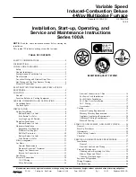 Preview for 2 page of Carrier 58CVA Installation, Start-Up, Operating And Service And Maintenance Instructions