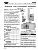 Carrier 58DHL Installation, Start-Up And Service Instructions Manual preview