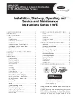 Preview for 1 page of Carrier 58DLA Installation, Start-Up, Operating And Service And Maintenance Instructions