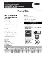 Preview for 1 page of Carrier 58HDV040 Product Data