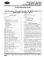 Предварительный просмотр 1 страницы Carrier 58MVP 170 Series Troubleshooting Manual