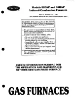 Preview for 1 page of Carrier 58PAP User'S Information Manual