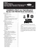 Carrier 58SU0A Series Installation, Start-Up, Operating And Service And Maintenance Instructions preview