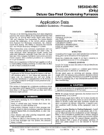 Preview for 1 page of Carrier 58SX040-IBC Application Data