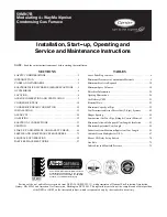 Preview for 1 page of Carrier 59MN7B Installation, Start-Up, Operating And Service And Maintenance Instructions