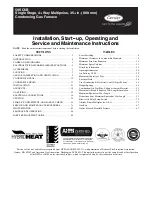 Preview for 1 page of Carrier 59SC5B Installation, Start-Up, Operating And Service And Maintenance Instructions