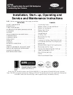 Carrier 59TP6B Installation, Start-Up, Operating And Service And Maintenance Instructions preview