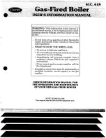 Preview for 1 page of Carrier 61C User'S Information Manual