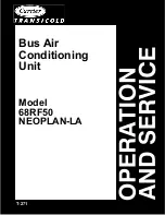 Preview for 1 page of Carrier 68RF50 Neoplan-LA Operation And Service Manual