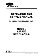 Preview for 2 page of Carrier 68RF50 Neoplan-LA Operation And Service Manual