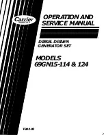 Preview for 1 page of Carrier 69GN15-114 Operation And Service Manual