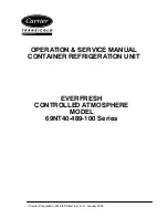 Предварительный просмотр 3 страницы Carrier 69NT40-489-100 Series Operation And Service Manual