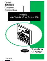 Preview for 1 page of Carrier 69NT40-511-310 Operation & Service Manual