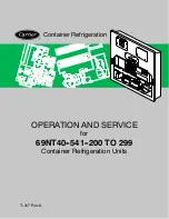 Предварительный просмотр 1 страницы Carrier 69NT40--541--200 TO 299 Operation And Service