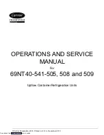 Предварительный просмотр 3 страницы Carrier 69NT40-541-505 Operation And Service Manual