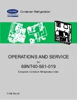 Preview for 1 page of Carrier 69NT40-561-019 Operation And Service Manual