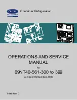 Preview for 1 page of Carrier 69NT40-561-300 Operation And Service Manual